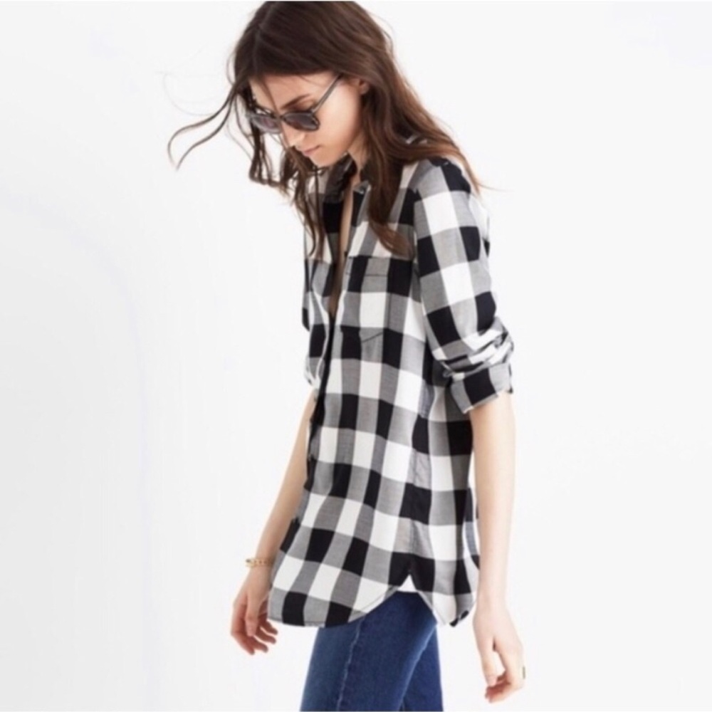 Madewell oversized Buffalo check flannel